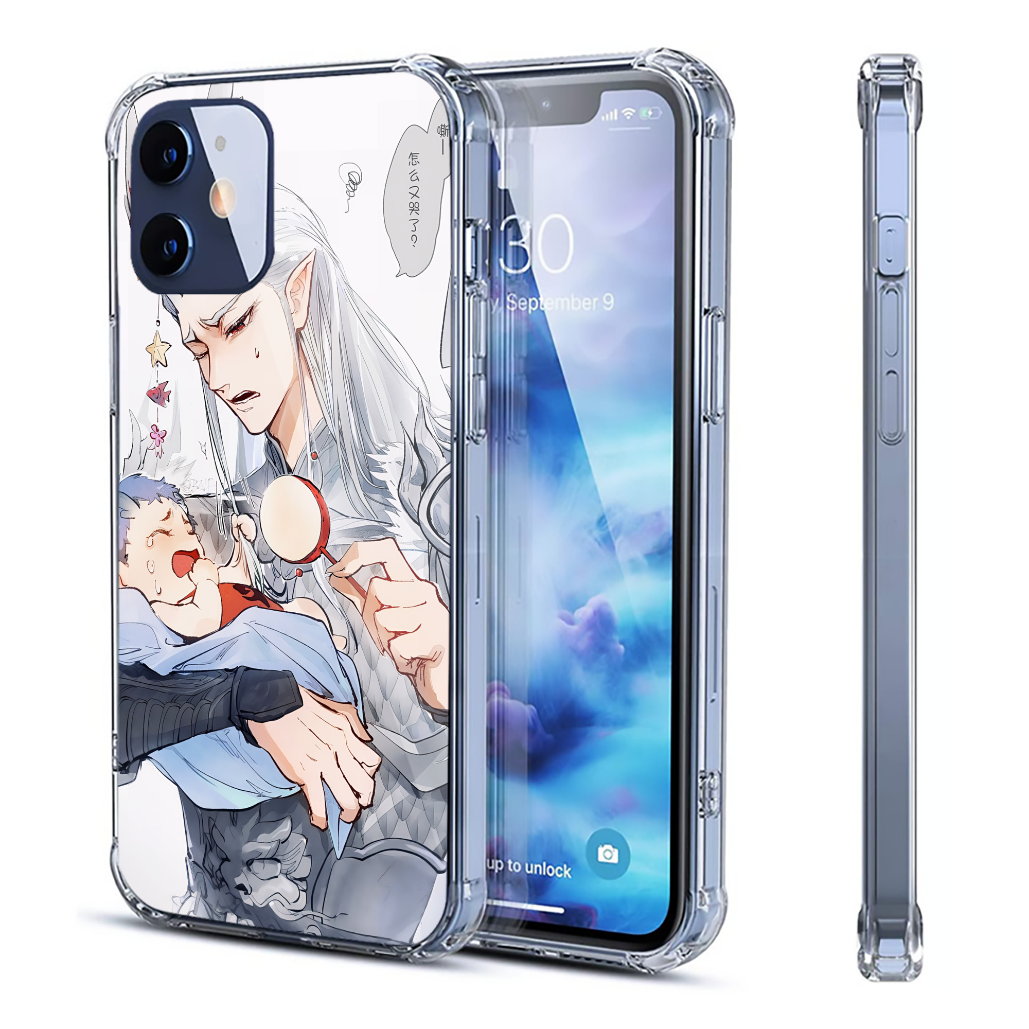 （画像用） Ne Zha 2 ナタ 魔童の大暴れ 【iPhone 12シリーズ対応】透明スマホケース（クリアソフトケース）